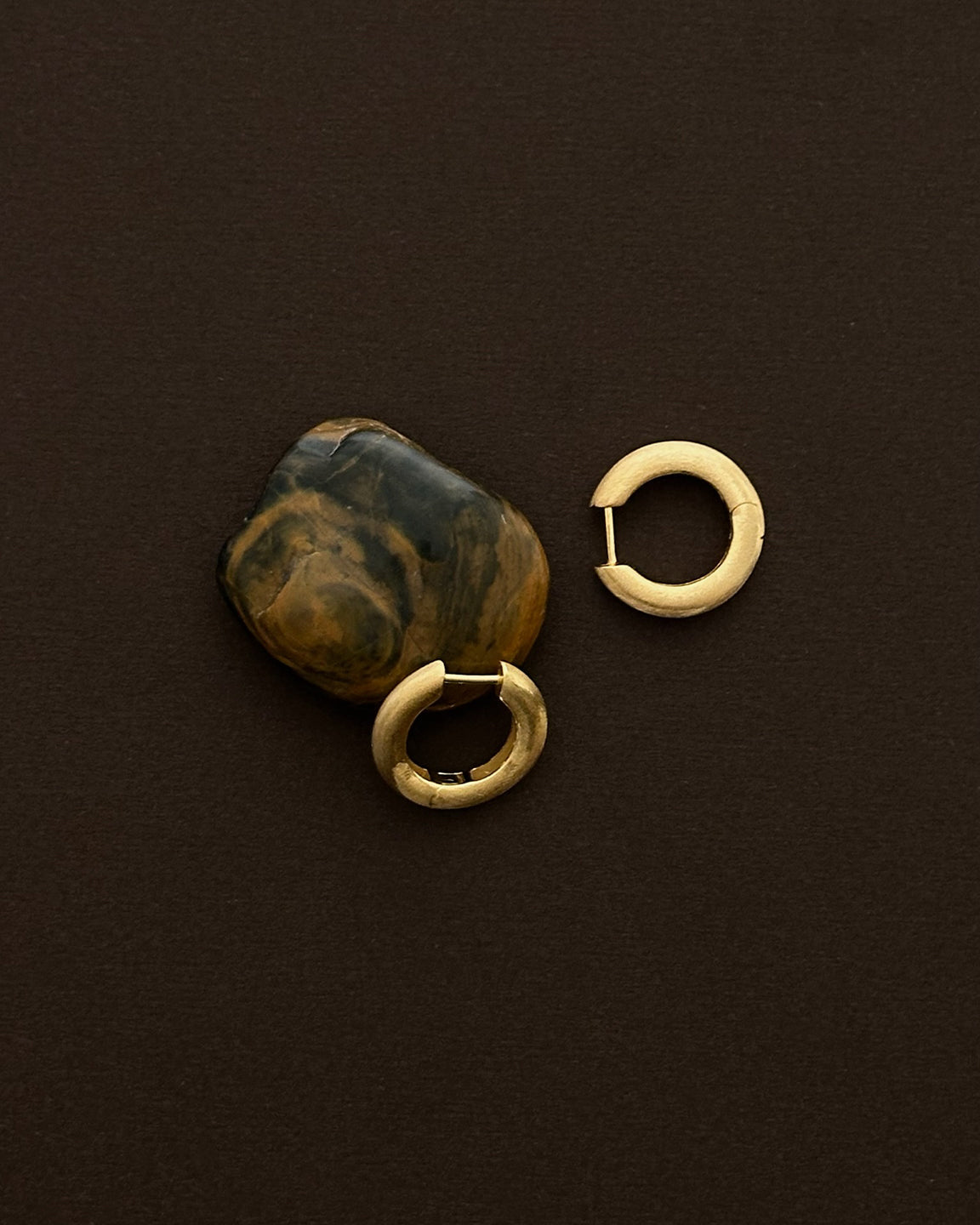Bold Satin Hoops L Gull 