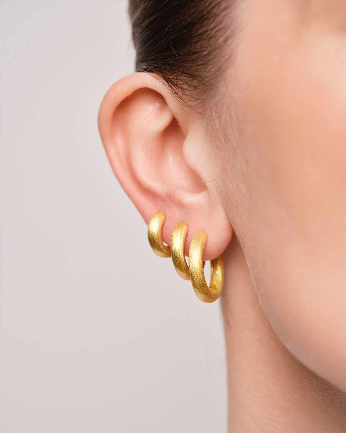 Bold Satin Hoops S Gull #Gull