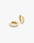 Classic Pave Hoops Small