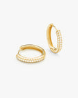 Classic Pave Hoops Large