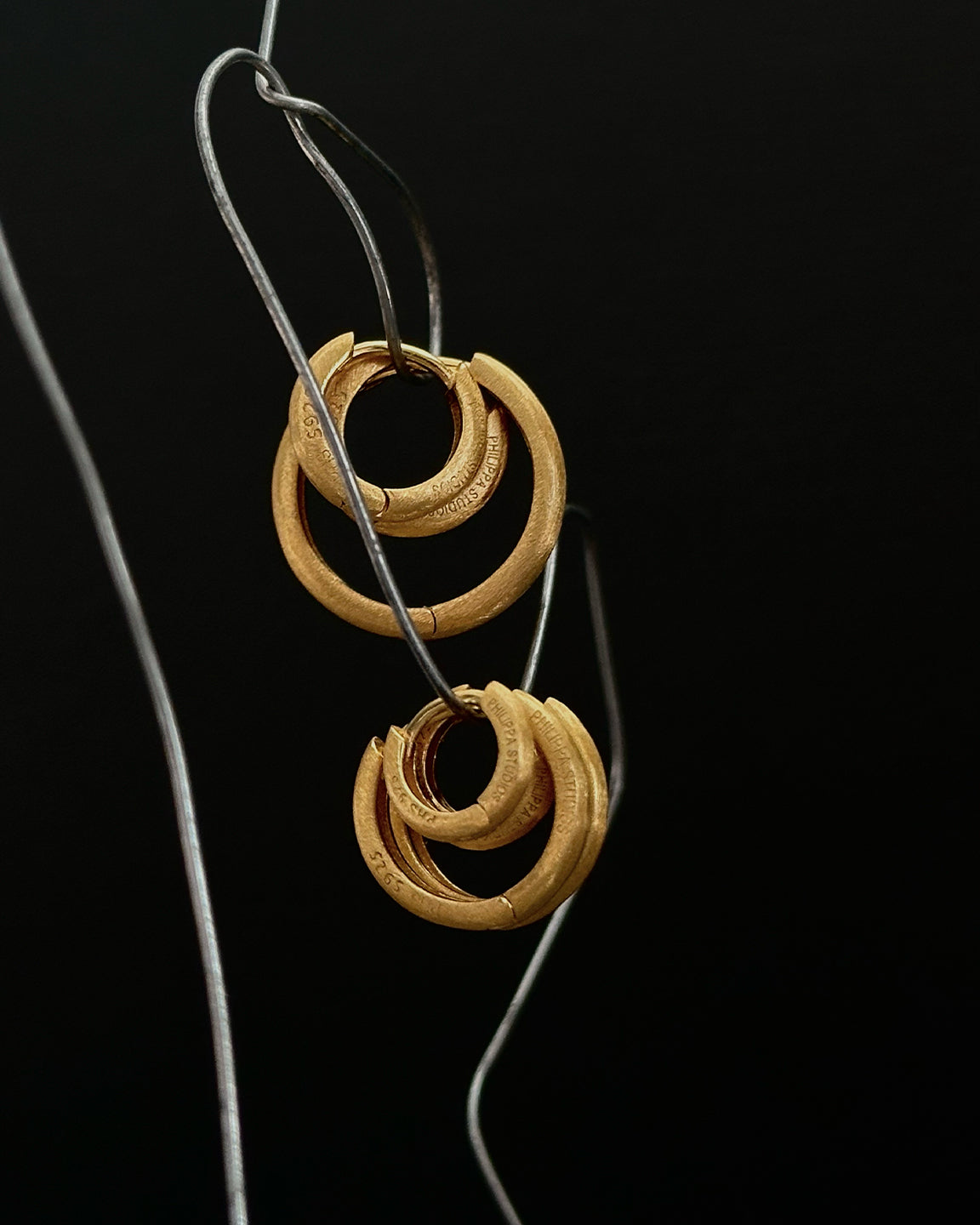 Classic Satin Hoops Large