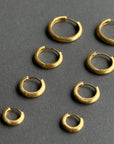 Classic Satin Hoops L Gull 