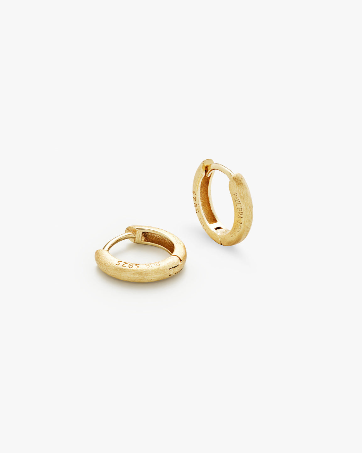 Classic Satin Hoops S Gull #Gull