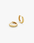 Classic Satin Hoops S Gull 