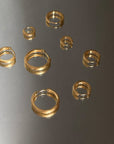 Classic Satin Hoops S Gull 