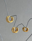 Classic Satin Hoops S Gull 