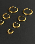 Classic Satin Hoops XS Gull 