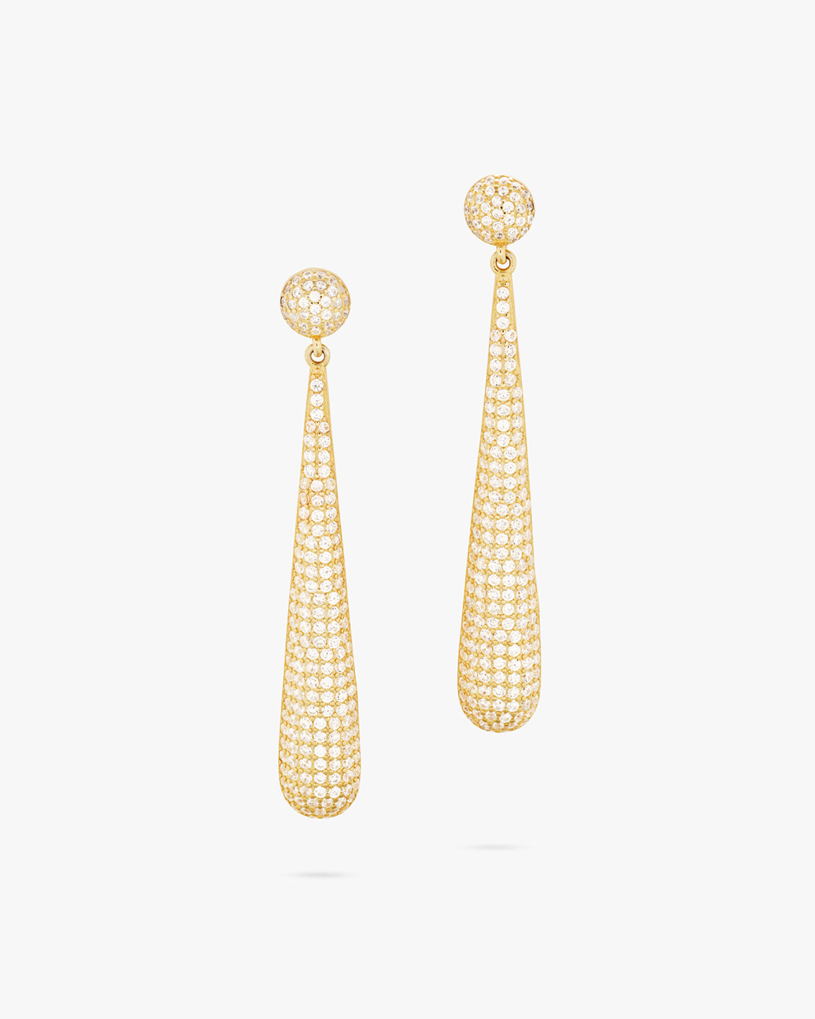 Drop Dew Pave Studs Gull 