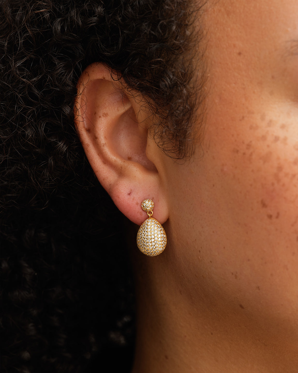 Drop Pave Studs Gull 