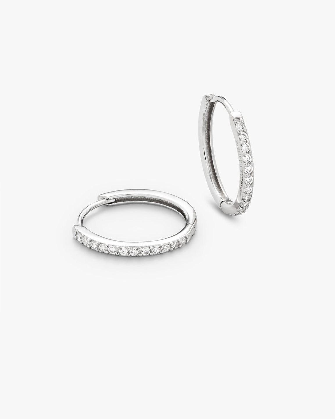 Pave Hoops Large