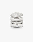 Dome Slim Pave Ring