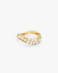 Wave Pave Combo Ring Gull 