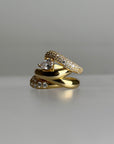 Wave Pave Combo Ring