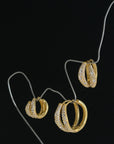 Wave Pave Hoops Small