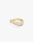 Wave Pave Ring Gull 