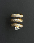 Wave Pave Ring