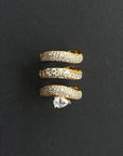 Wave Pave Ring Gull 
