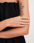Wave Pear Pave Ring Gull 