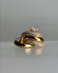 Wave Pear Ring Gull 