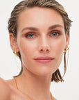 Wave Satin Hoops L Gull 