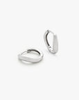 Wave Satin Hoops Medium