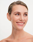 Wave Satin Hoops M Gull 