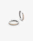 Pave Hoops Champagne Medium